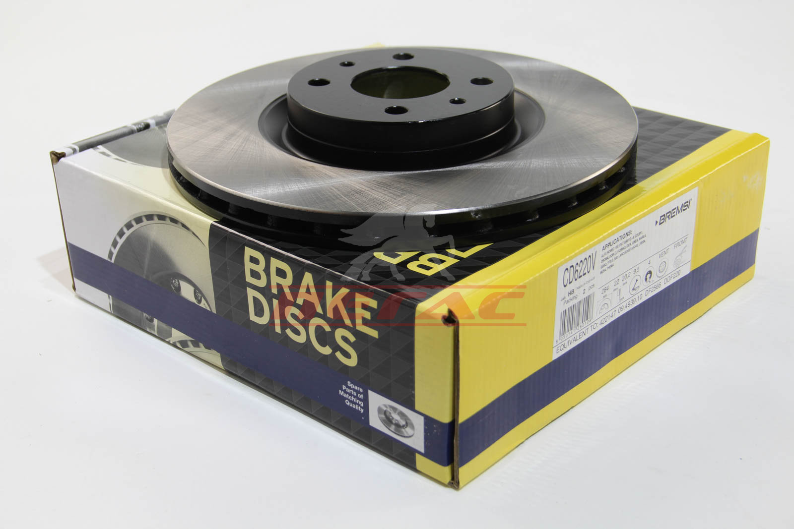 Диск гальмівний перед DOBLO 05>09 (284X22)