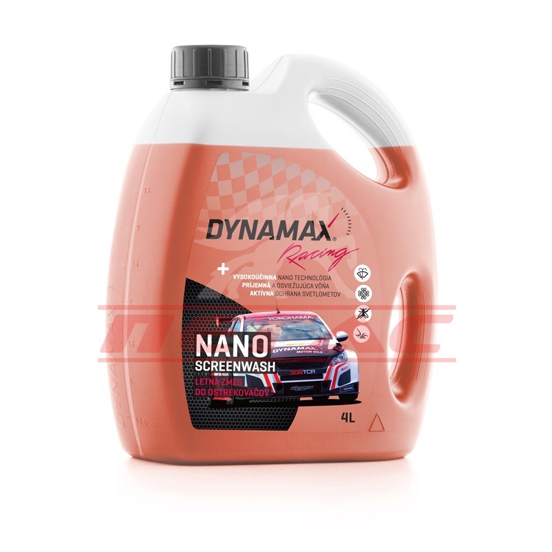 Омивач скла літній DYNAMAX NANO RACING ORANGE (4L)