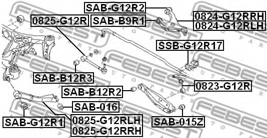 Важіль підвіски SUBARU IMPREZA G12 2007-2011