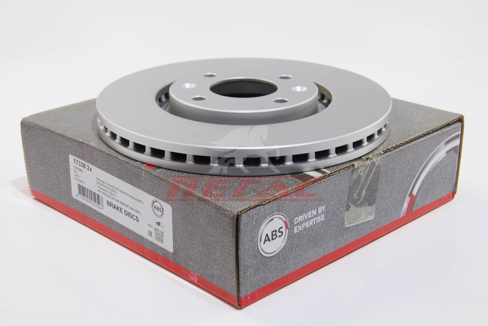 Диск гальмівний перед Berlingo Partner 08- (283x26)