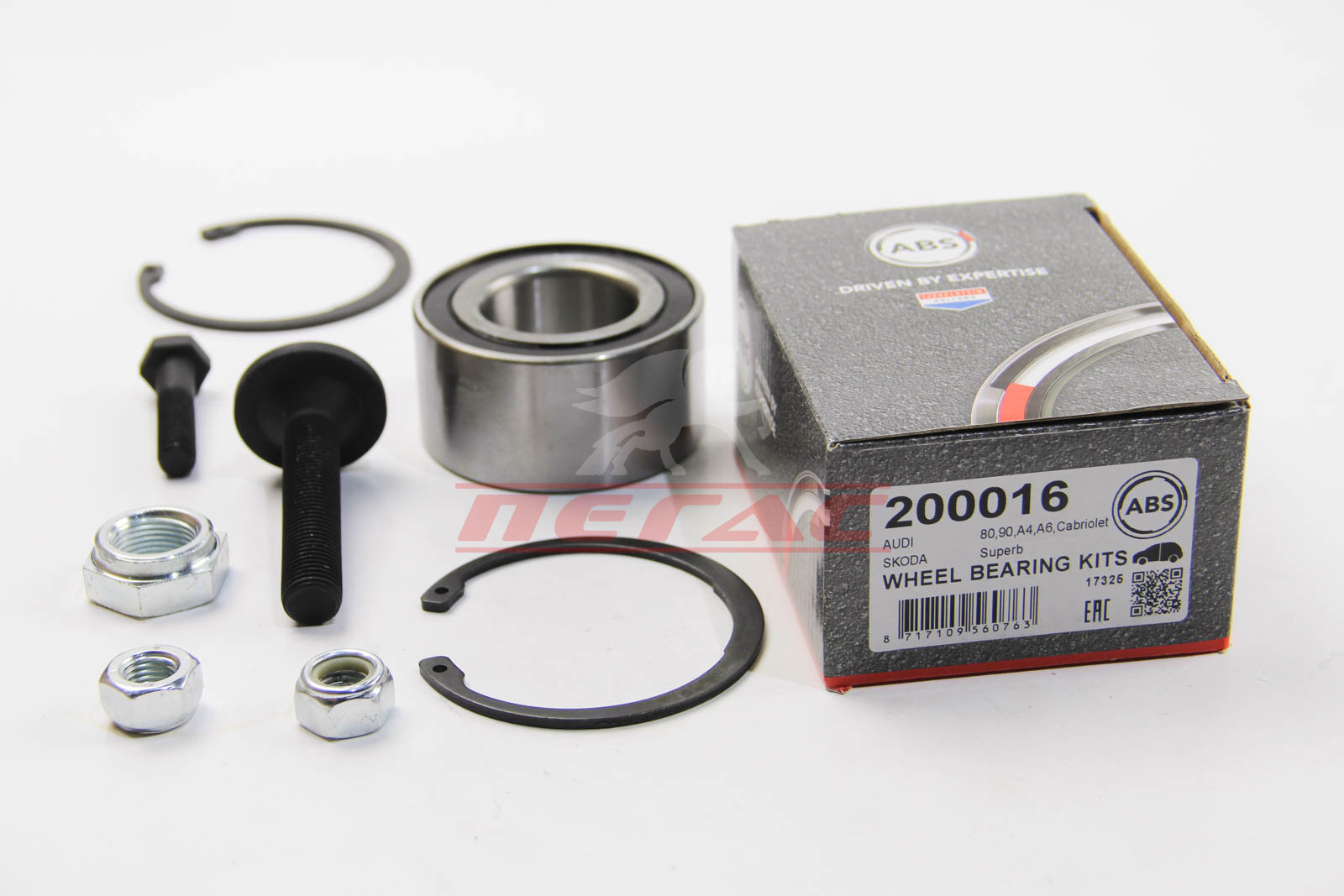 Підшипник маточини перед. Audi 80 90 88-96 (39x75x37)