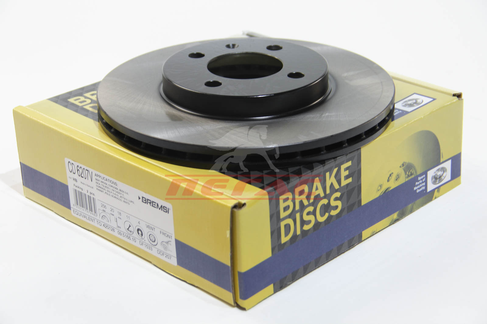 Гальмівний диск перед. Caddy II 10.96> Golf III Passat B3 B4 (вент)