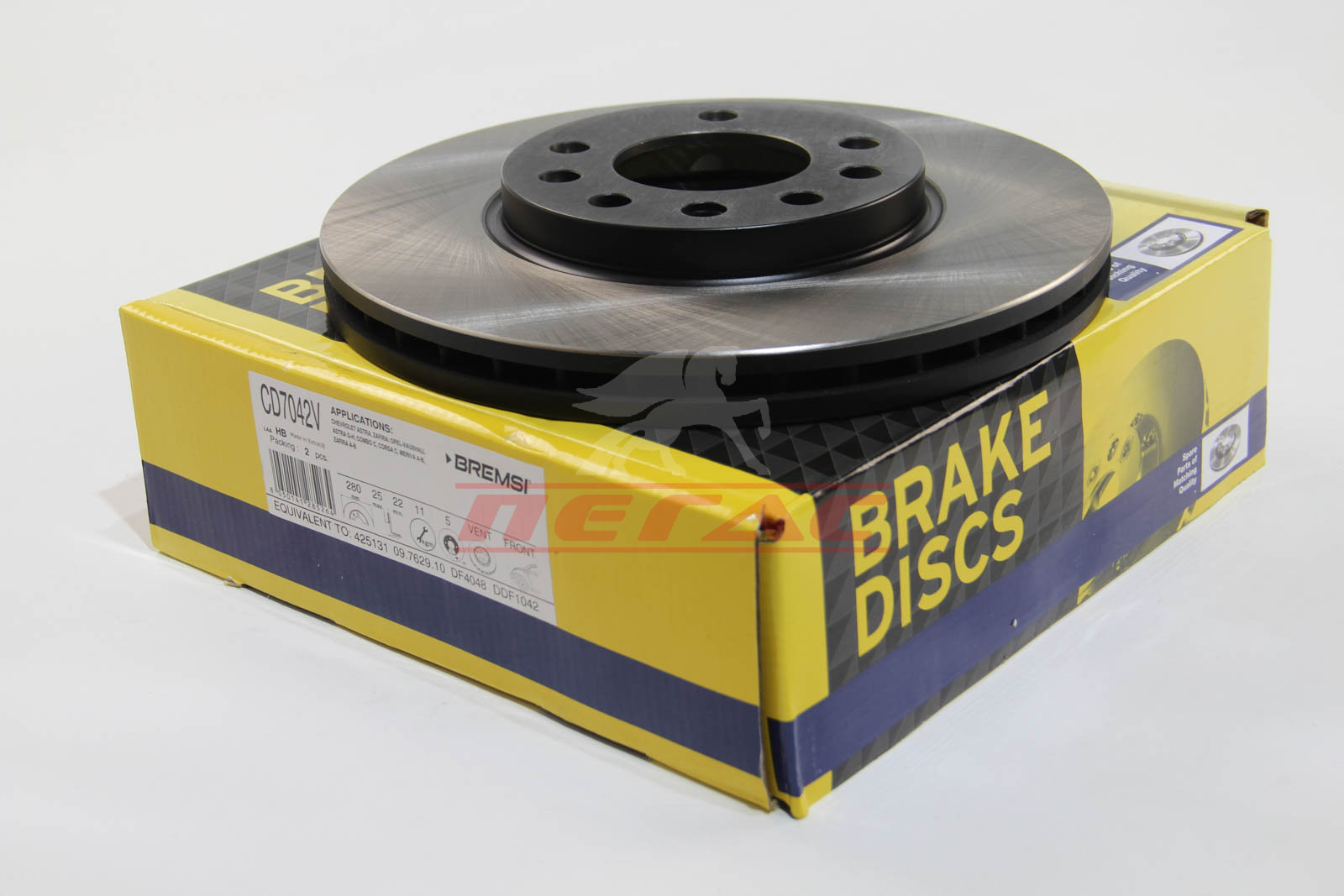 Гальмівний диск перед. Opel Astra G, H Zafira 98- (вент.) (280x25)