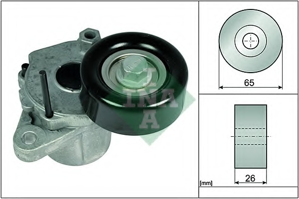 Натяжник ременя генератора Hyundai Accent III 1.5CRDi GLS, 05-10, 81kw