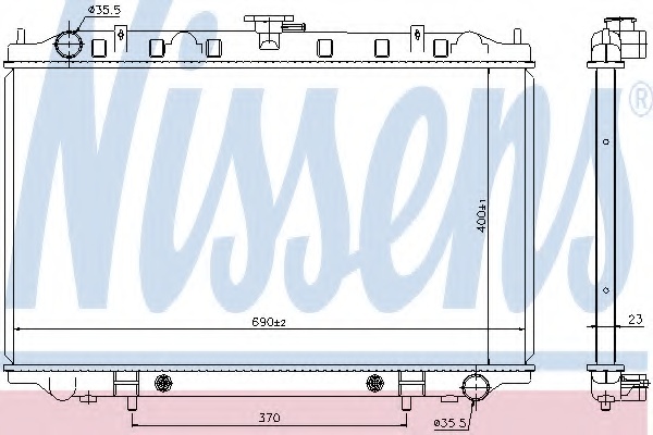 Радіатор охолоджування NISSAN MAXIMA QX 2.0 AUT. 94-