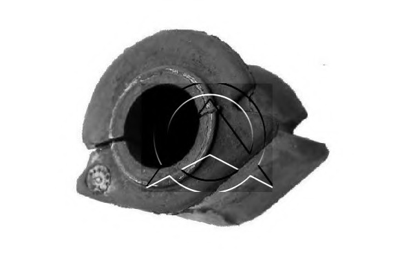 Подушка стабілізатора перед. Scudo Jumpy 96-07 (24mm)