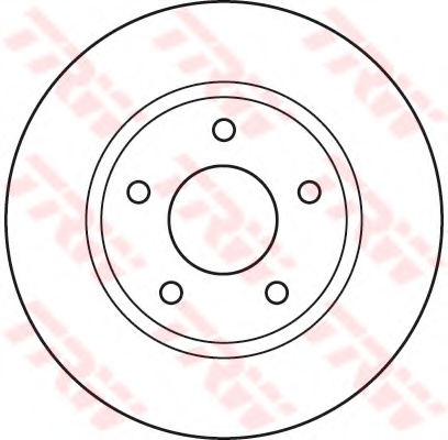 Диск гальмівний (перед) MITSUBISHI AIRTREK 03 02-09 06 LANCER ESTATE 09 03-
