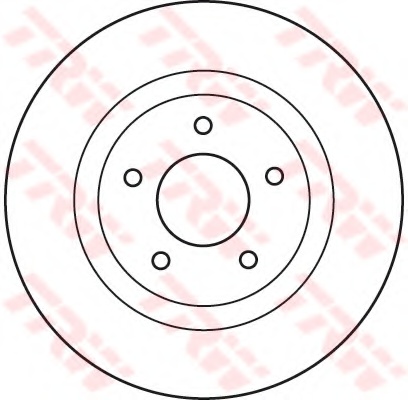 Гальмівний диск перед. Qashqai X-Trail 07- (296x26)